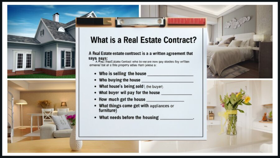 Here is what is in a real estate contract